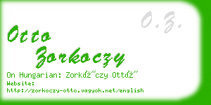 otto zorkoczy business card